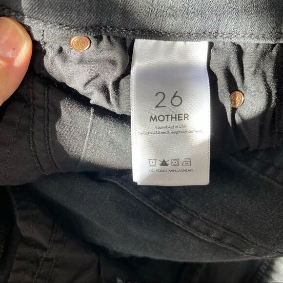 MOTHER Stunner Zip Ankle Step Fray in Not Guilty - Picture 8 of 11